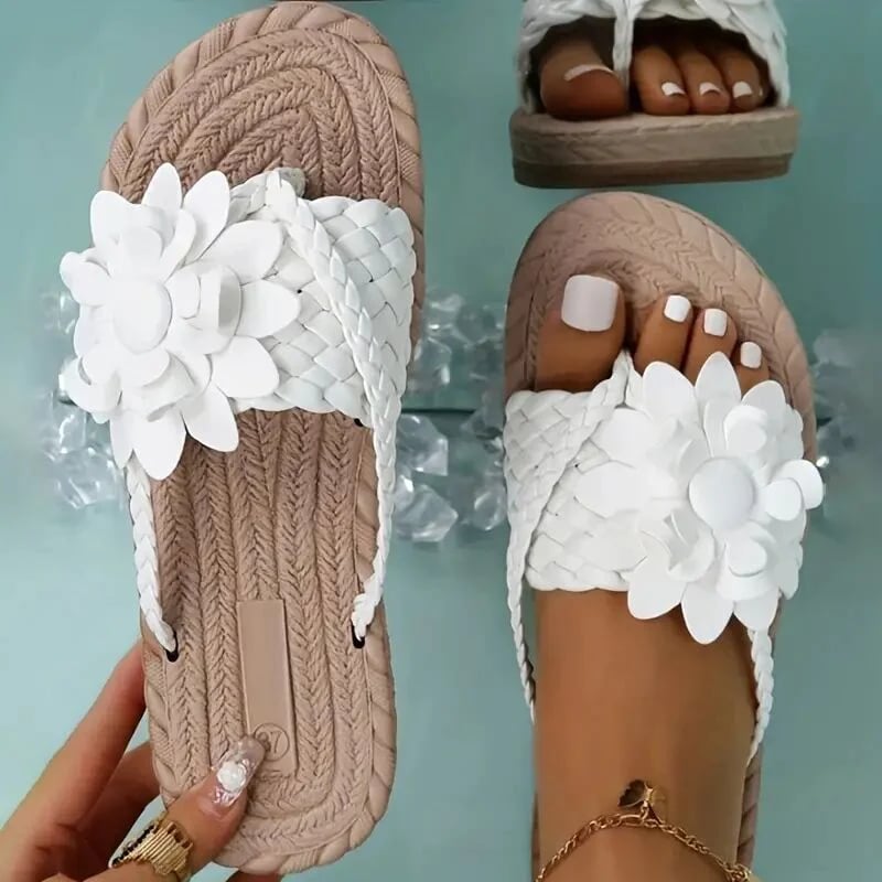 🌞Summer Promotion 60% OFF - 🌺Women's Flower Flat Flip Flops