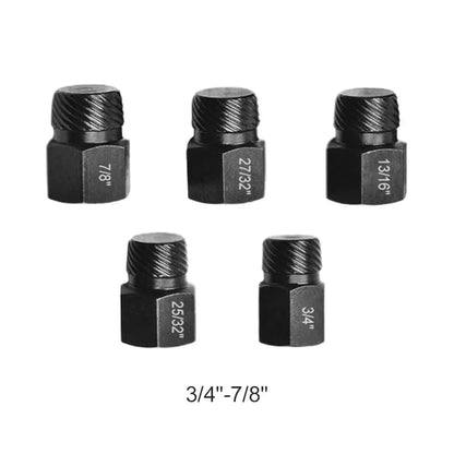 5pcs Screw and Bolt Extractor Set