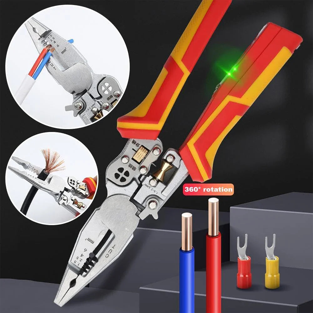 🧰8-in-1 multifunctionele draadstripper met stroommeting